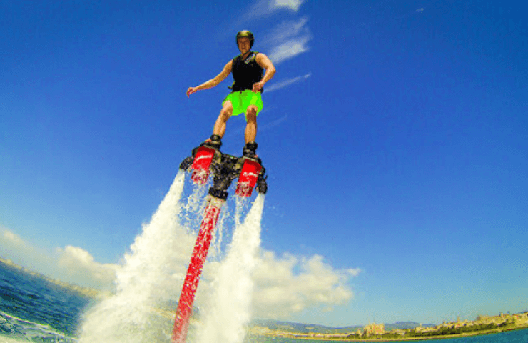 Flyboard vuela por propulsión a chorro